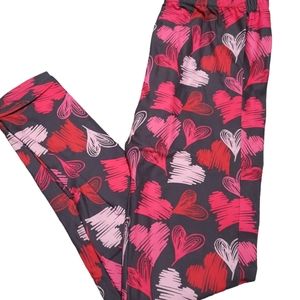 One size Valentine's leggings NWOT